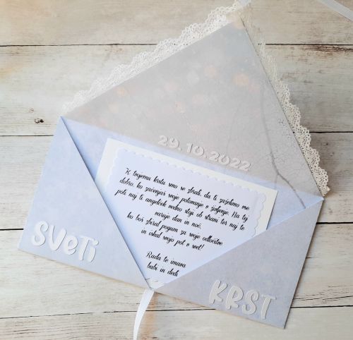 sveti krst darilna kuverta fantek