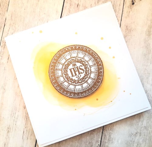 prvo sveto obhajilo čestitka vabilo elegantno rumeno 22