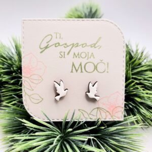 darilo za birmo nakit leseni uhani golob