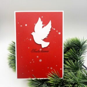 sveta birma čestitka vizitka ročno delo unikat