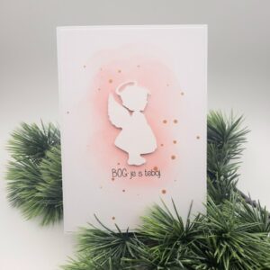 čestitka sveti krst ročno delo unikat