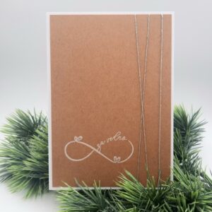 čestitka za poroko unikat ročno delo